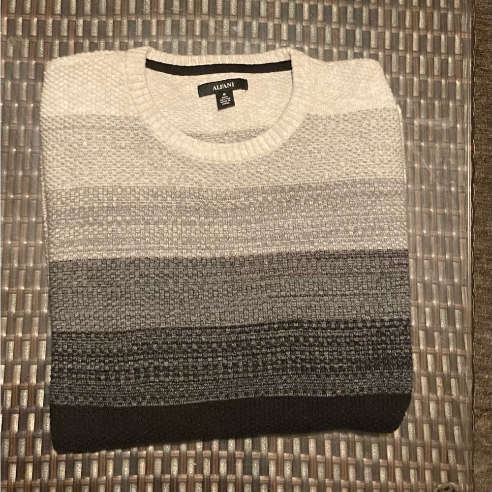 Alfani Black, and white sweatshirt